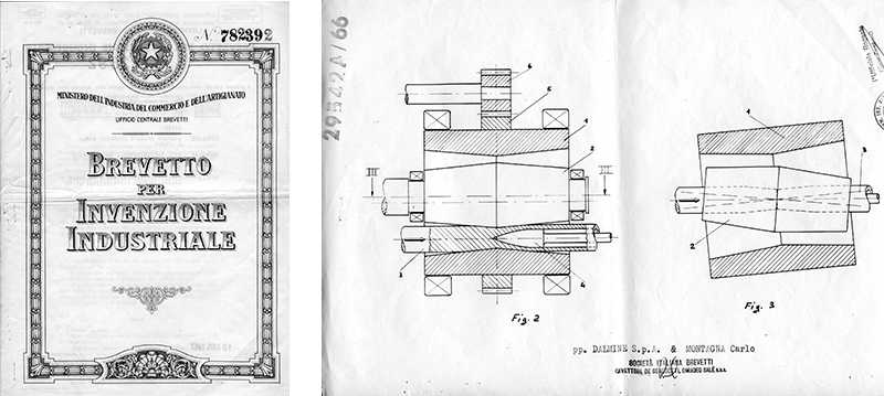 Brevetto per invenzione industriale della Dalmine, 1967 – Archivio Fondazione Dalmine © Dalmine Spa